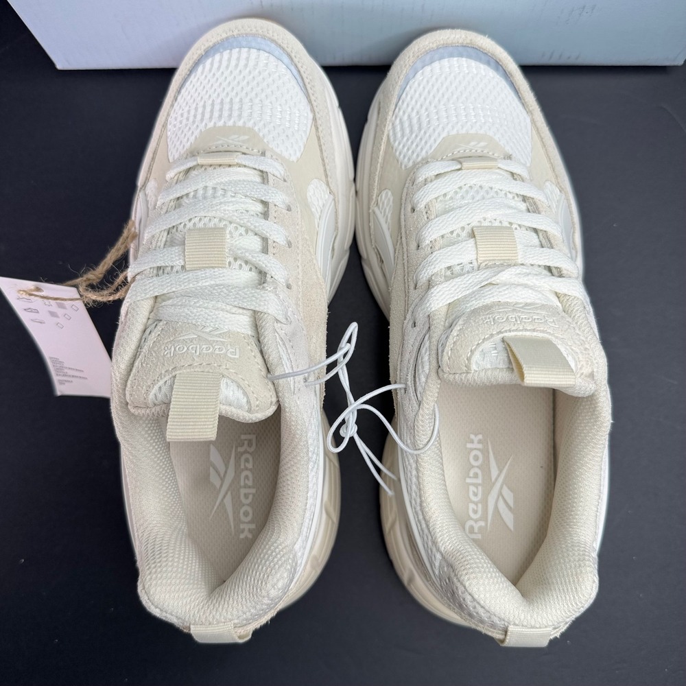 Reebok Chaos Womens Sneakers Natural Tan Suede Mesh FuelFoam AR30303W-CTT Size 7 - Picture 8 of 11